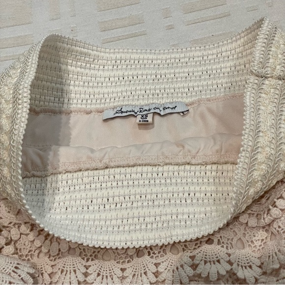 Crochet Cream Mini Skirt - Picture 2 of 9